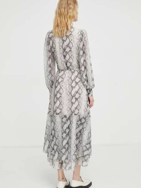 Сукня Bruuns Bazaar midi розкльошена коричневий