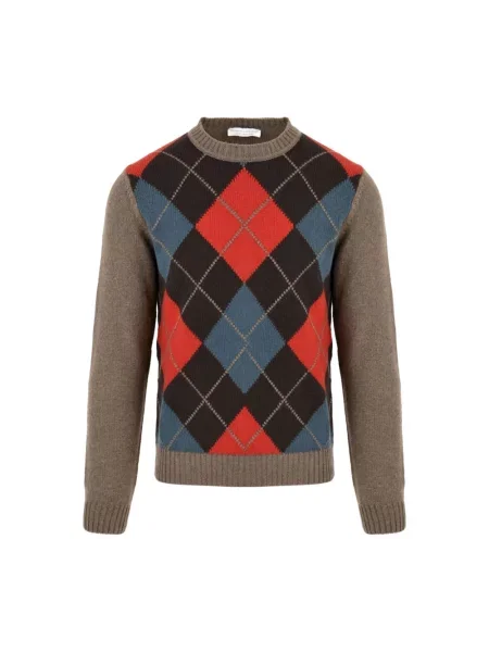 Sweter Filippo De Laurentiis z nadrukiem czerwony
