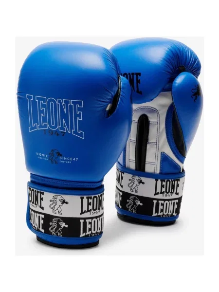 Rękawice Leone Iconic niebieski czarny biały