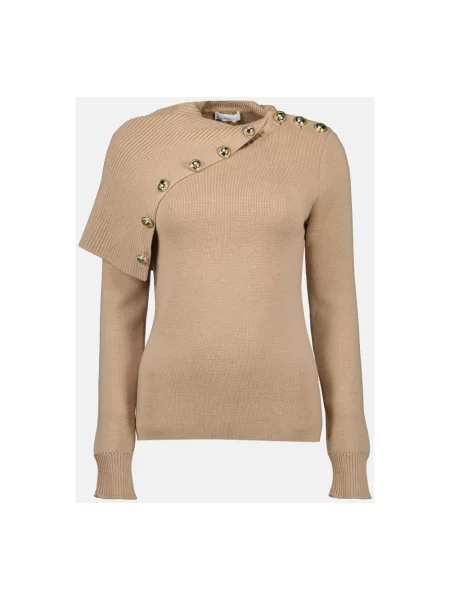 Golf Rabanne wełniany beżowy