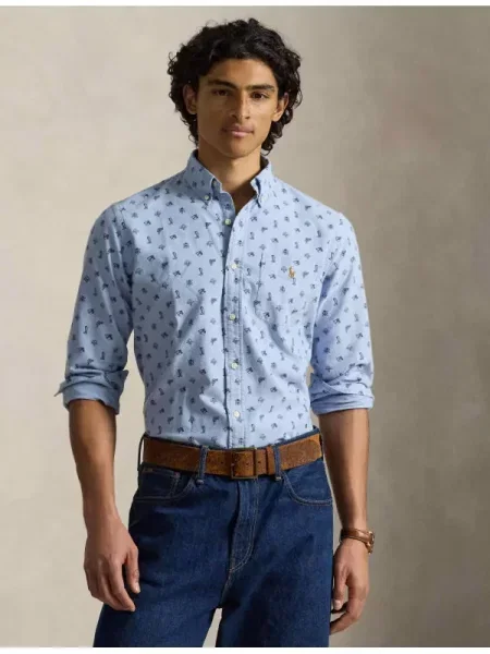 POLO RALPH LAUREN Cămașă | Custom fit albastru