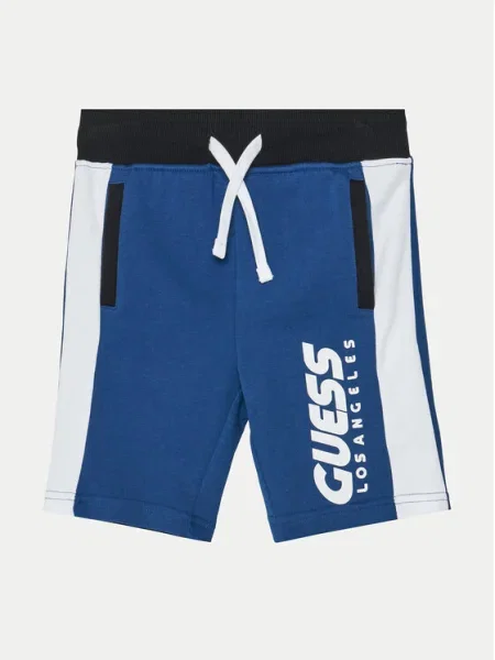 Guess Pantaloni scurți sport albastru