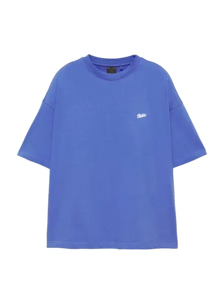 Pull&Bear Tricou STWD albastru regal alb