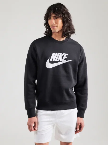Nike Sportswear Mikina CLUB čierna biela