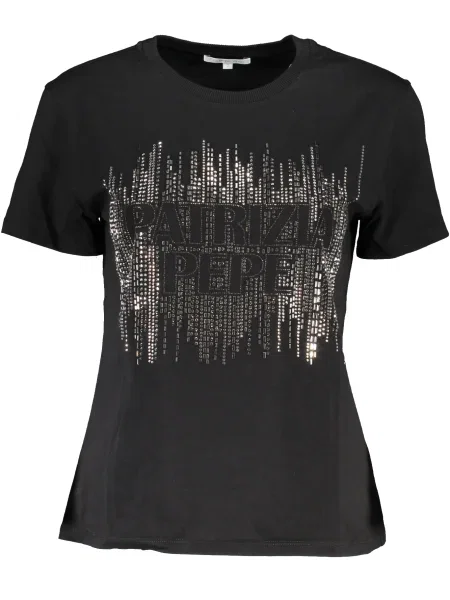 Tricou Patrizia Pepe scurt negru