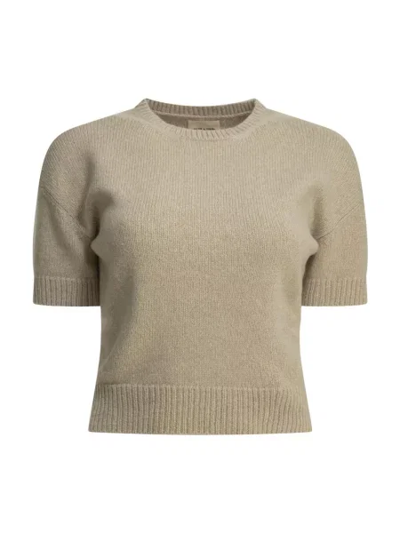 Krótki sweter Khaite beżowy