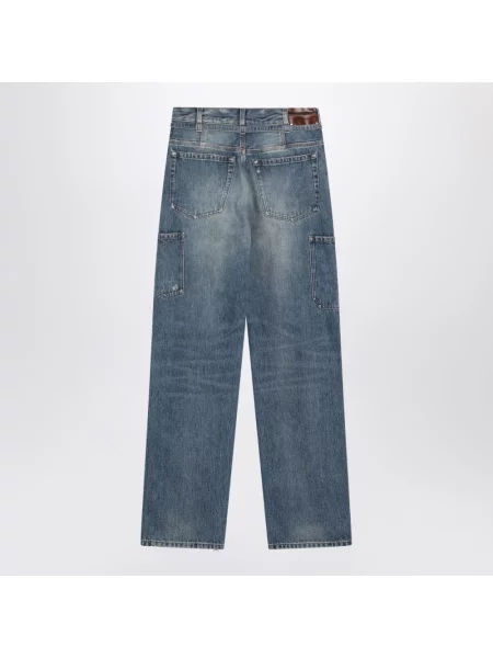 Jeansy Dries Van Noten niebieskie