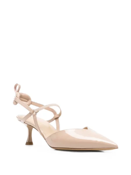 Pantofi cu toc Fendi slingback roz