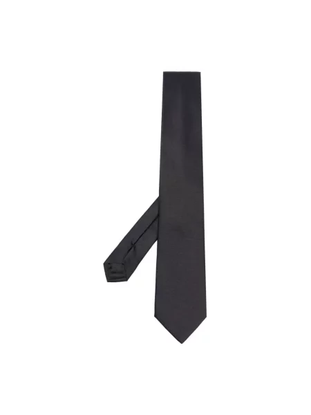 Krawat Emporio Armani wiązany czarny