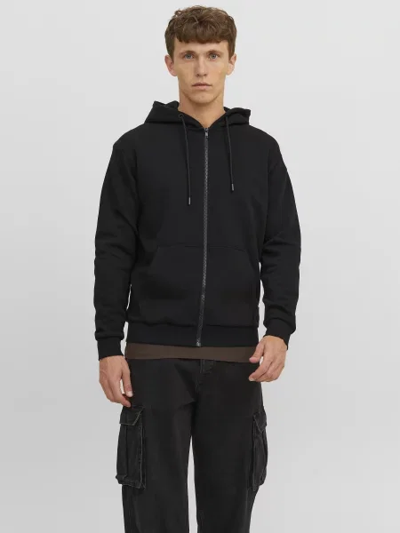 Кофта JACK & JONES поліестер/бавовна чорний