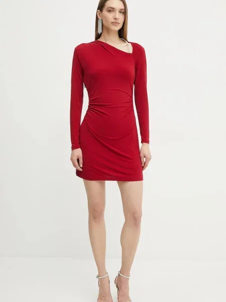 Herve Leger sukienka Abby mini dopasowana czerwony