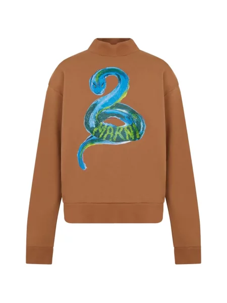 Hanorac Marni cu autograf maro