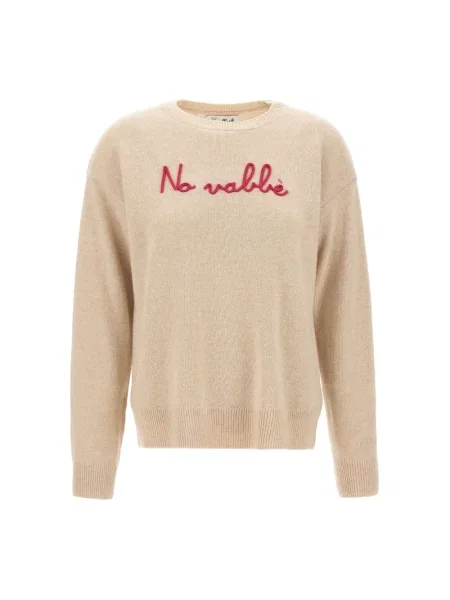 Sweter Mc2 Saint Barth wełniany beżowy