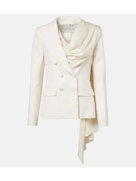 Sacou Nina Ricci de lână alb