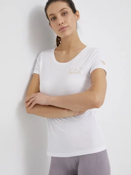 Tričko Emporio Armani biela