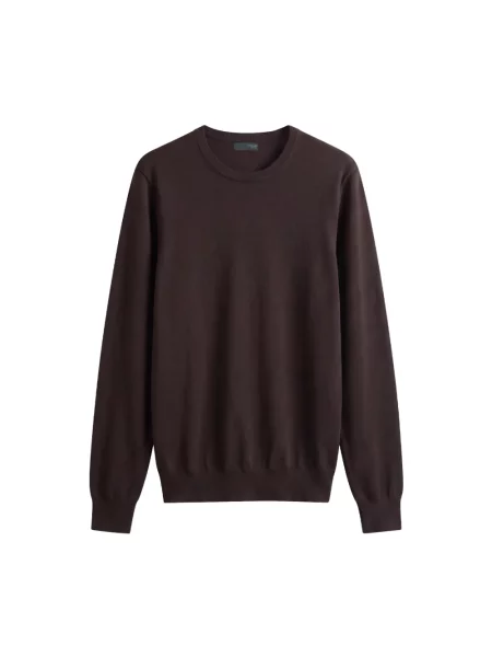 Sweter Drumohr wełniany brązowy