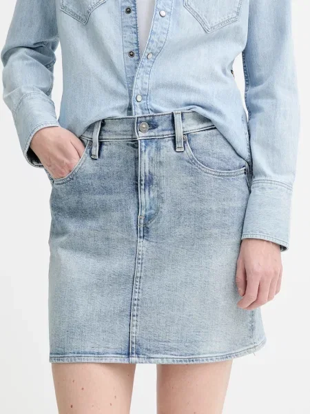 G-Star farmer szoknya mini egyenes kék