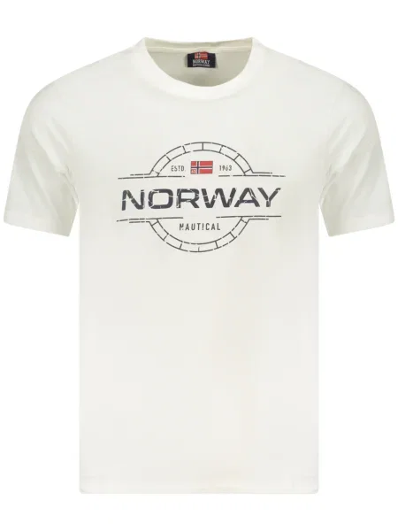 Tricou Norway 1963 scurt alb