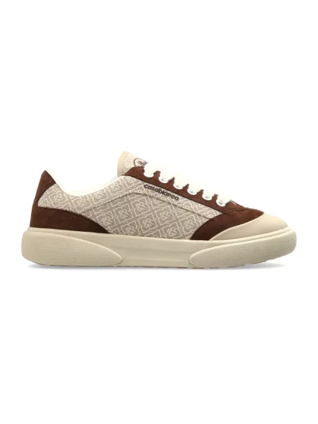 Sneakersy Casablanca skórzane beżowe