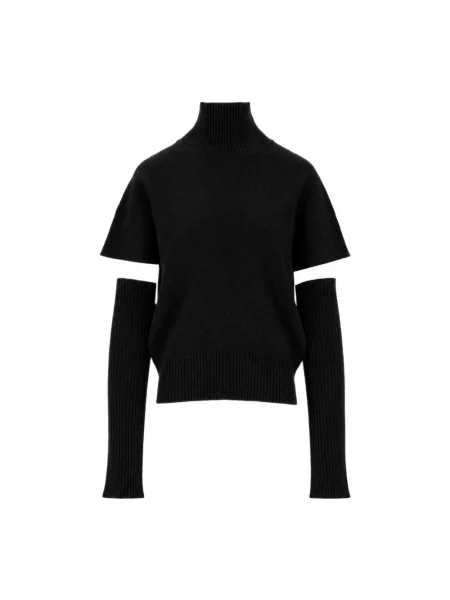 Sweter z golfem Federica Tosi czarny
