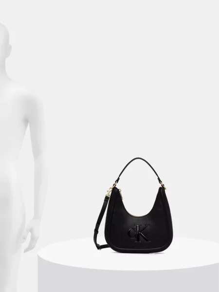 Calvin Klein Táska Bold Ck Small Crescent fekete