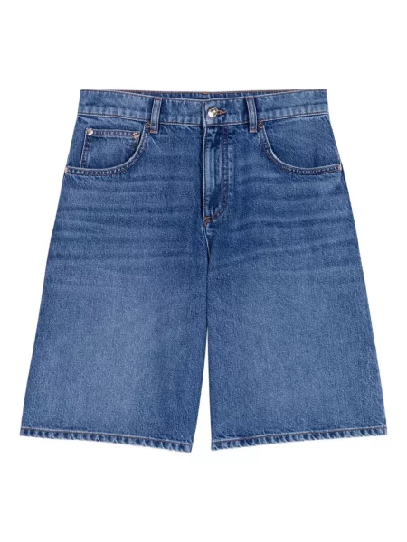 Pantaloni scurți din denim Maje albastru
