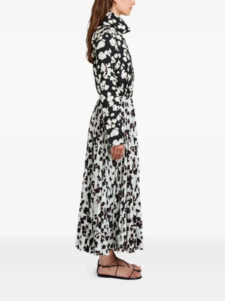 Fusta plisata Proenza Schouler White Label plisată alb
