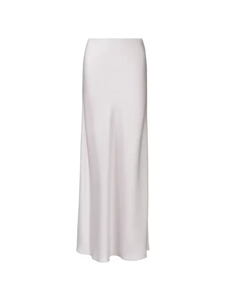 Fusta maxi Fabiana Filippi din satin gri