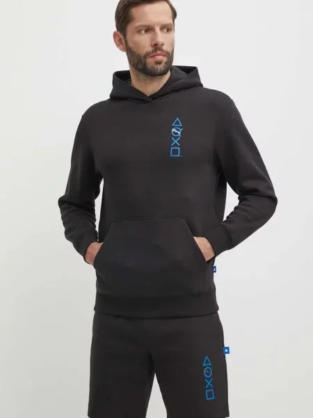 Geacă Puma cu glugă negru