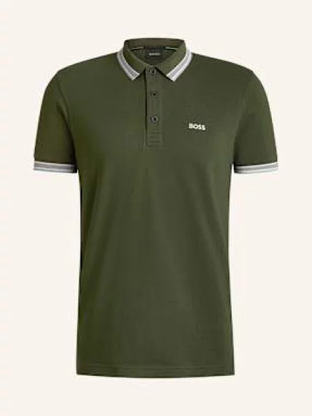 Boss Koszulka Polo Z Piki Paddy Curved Regular Fit gruen