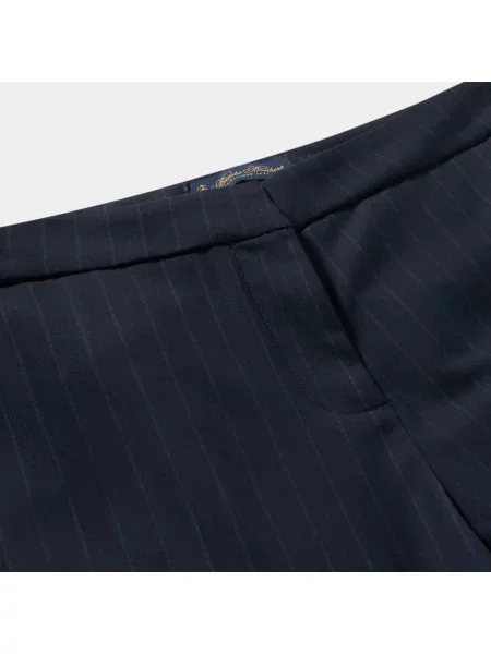Spodnie Brooks Brothers wełniane niebieskie