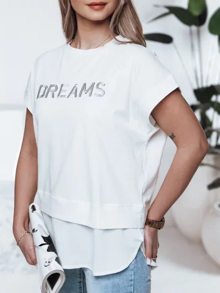T-shirt DREAMY ecru Dstreet