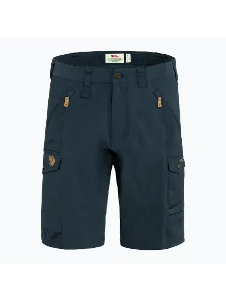 Pantaloni scurți de trekking pentru bărbați Fjällräven Abisko dark navy albastru închis