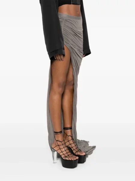 Maxi szoknya Rick Owens szürke