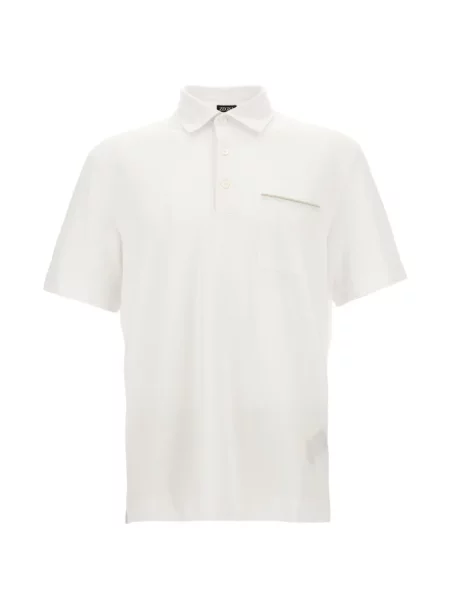Tricou polo Zegna alb