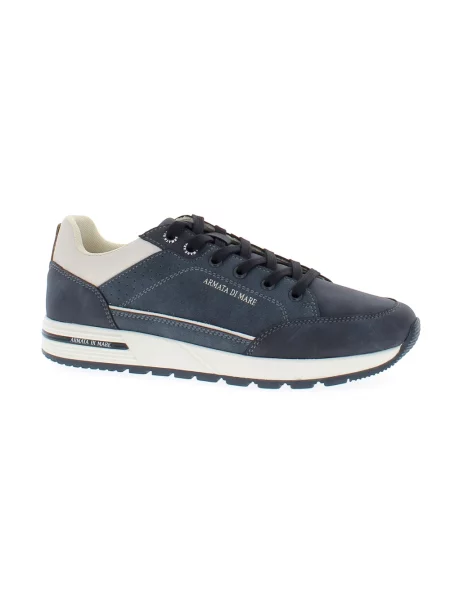 Sneakersy Armata Di Mare skórzane niebieskie