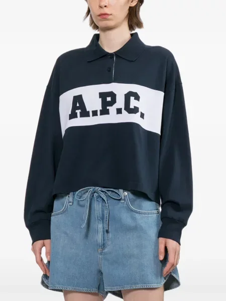Cu centură pantaloni scurți din denim Rag & Bone albastru