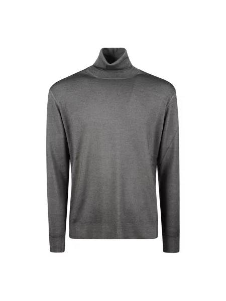 Sweter z golfem Altea wełniany szary