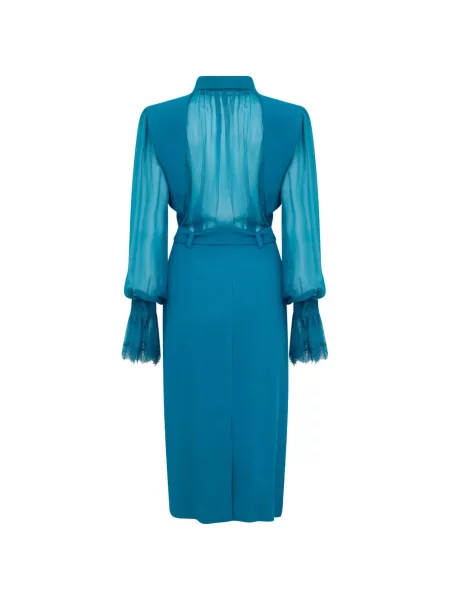 Rochie midi Alberta Ferretti albastru