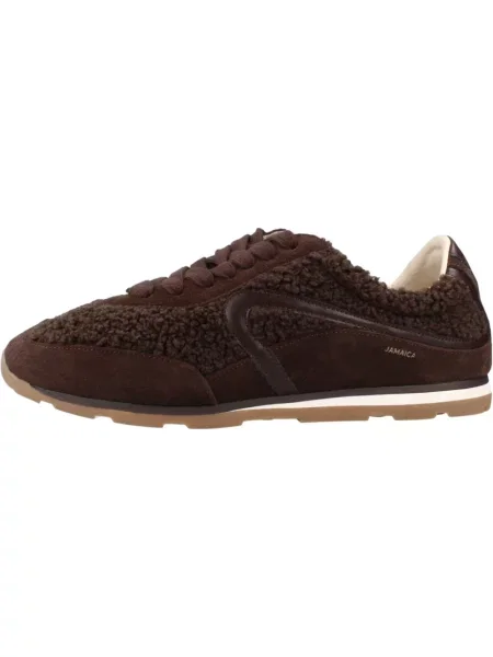 Sneakersy Verbenas skórzane brązowe