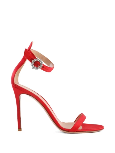 Sandale Gianvito Rossi din satin roșu