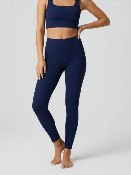 Безшовні спортивні легінси темно-синій сині
