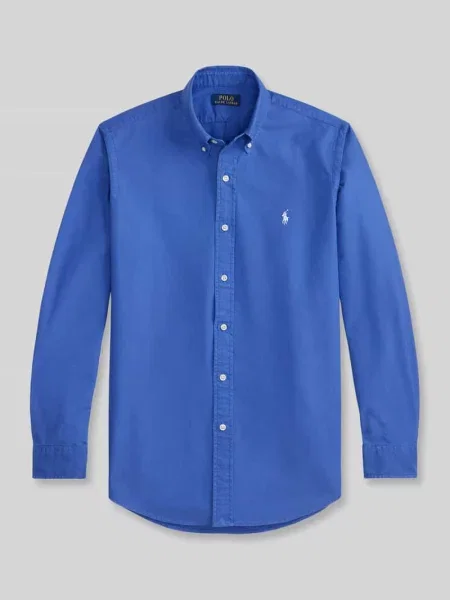Koszula casualowa o kroju regular fit z czystej bawełny Polo Ralph Lauren niebieska