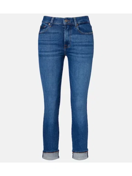 Proste jeansy 7 For All Mankind niebieskie