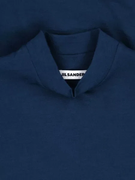 Lung tricou Jil Sander albastru