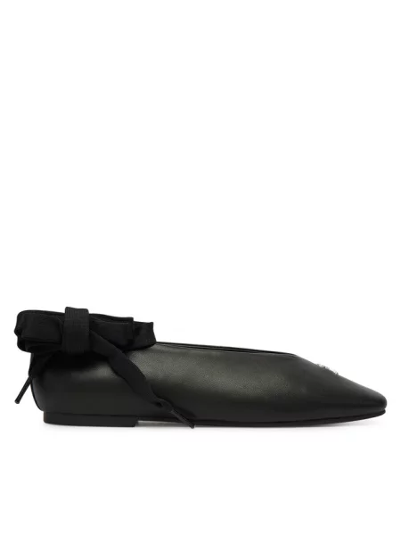 Baleriny Tommy Jeans czarne