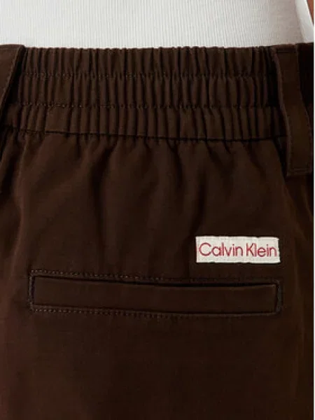 Calvin Klein Jeans Cargo stiliaus kelnės Tamsiai ruda
