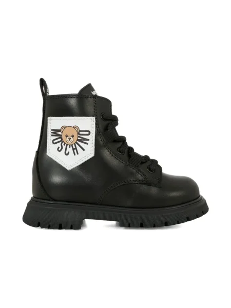 Botki dziecięce Moschino czarne