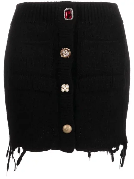 Fustă Vetements tricotate negru