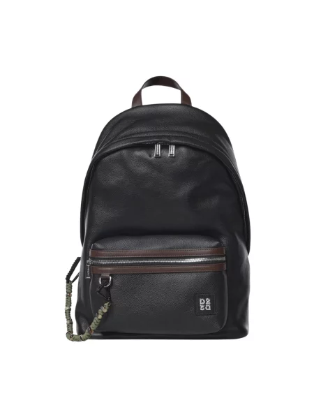 Torba Dsquared2 skórzana z logo czarna